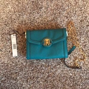 NWT Antonio Melani Teal Crossbody